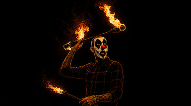 Bâton du diable feu